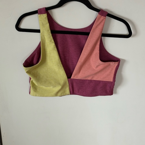 Outdoor Voices Venus Crop Color Block Activewear Top Size L - Picture 6 of 9